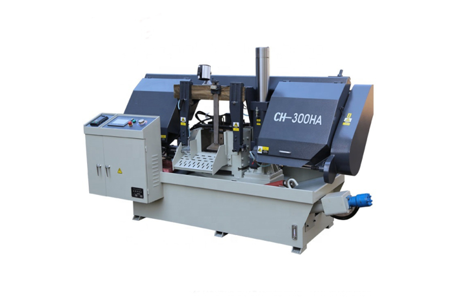 Horizontal Vertical Industrial Metal Band Saw NC CNC Automatic Band Sawing Cutting Machine PLC Control