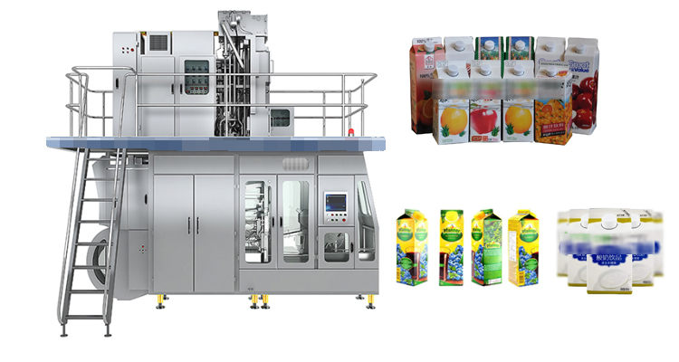 Food Milk Aseptic Packaging Liquid Filling Beverage Machine