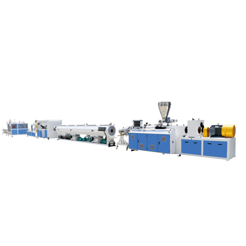 PVC PP HDPE PE PPR UPVC Plastic Composite Corrugated Pipe WPC Profile Extrusion Making Machine Production Line Extruder with Single Double Multi Screw