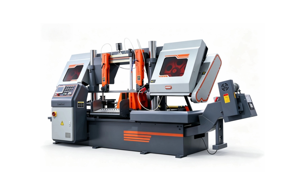Horizontal Vertical Industrial Metal Band Saw NC CNC Automatic Band Sawing Cutting Machine PLC Control